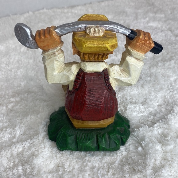 David Frykman Over Par Resin Golfer Figurine Business Card Holder 2001 Figurine - Picture 5 of 7